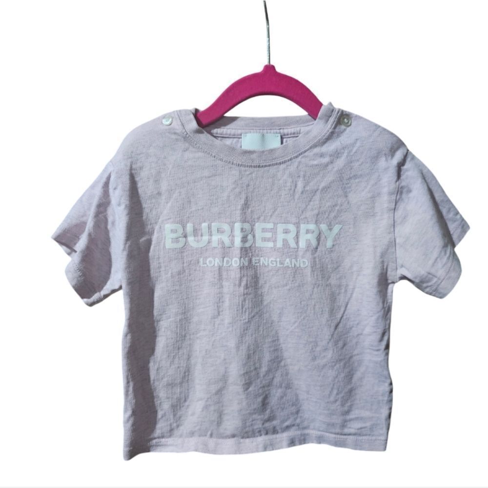 BURBERRY Authentic Pink T-Shirt - Size 2Y
